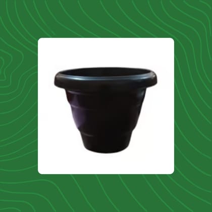 Free Gift - 8 Inch Black Classy Plastic Pot - Flash Sale