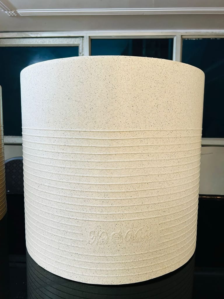 White Modern Cylindrical Side Table Sleek Textured Design for Living Room, Balcony, or Patio - Unbreakable, Rust-Free,Comfortable Accent Chair for Home or Office with 5 Yrs Warranty - 1Pcs White Modern Cylindrical Side Table Sleek Textured Design for Living Room, Balcony, or Patio - Unbreakable, Rust-Free,Comfortable Accent Chair for Home or Office with 5 Yrs Warranty - 1Pcs
