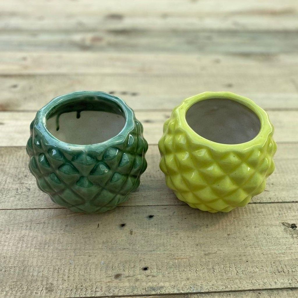Set of 2 - 4 X 5 Inch Diamond Bowl Designer Ceramic Pot (any colour)