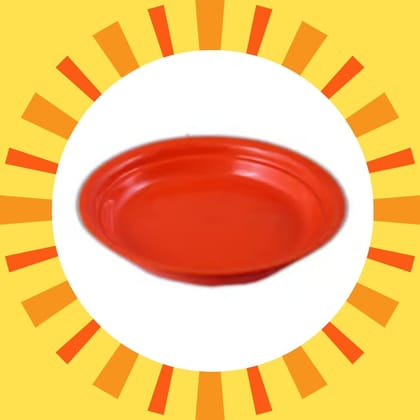 Free Gift - 6.5 Inch Terracotta Red Premium Round Trays - To keep under the Pots - Flash Sale