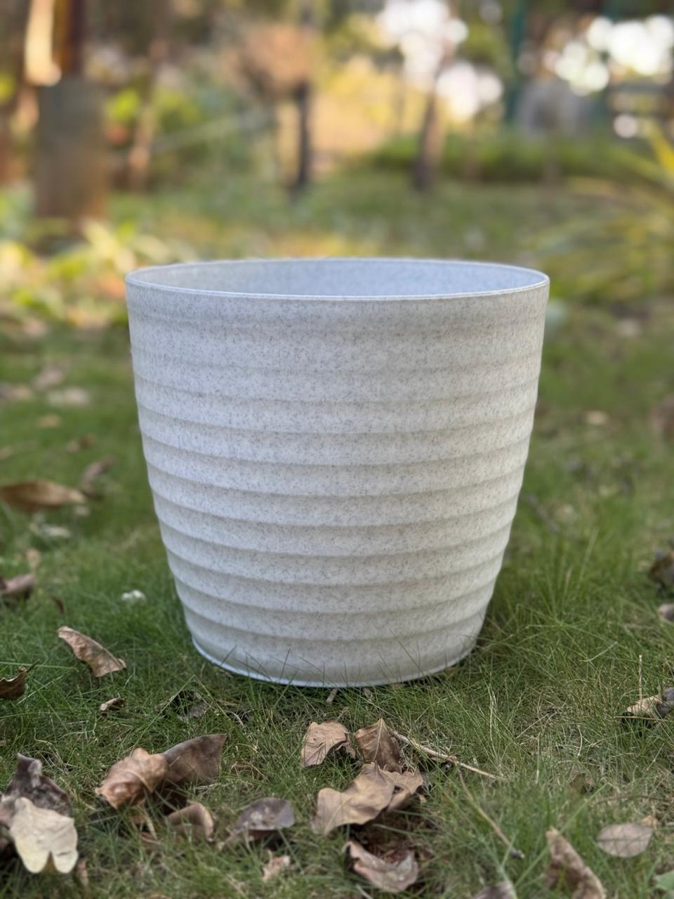 6 Inch Grey Avora Premium Plastic Planter