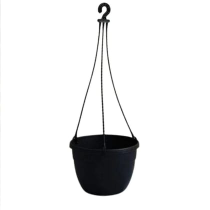 Buy 6.5 Inch Black Premium Evara Hanging Plastic Pot Online | Urvann.com