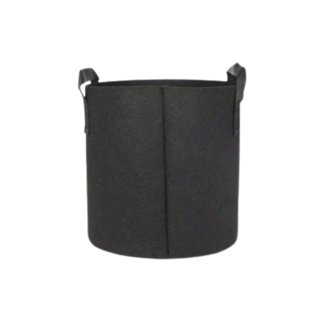 Buy Urvann 6x6 Inch Round Grow Bag – 400 GSM Heavy Duty Geo Fabric, Breathable, Reusable Planter for Home Gardening Online | Urvann.com Urvann 8x8 Inch Round Black Grow Bag – 400 GSM Heavy Duty Geo Fabric, Breathable, Reusable Planter for Home Gardening