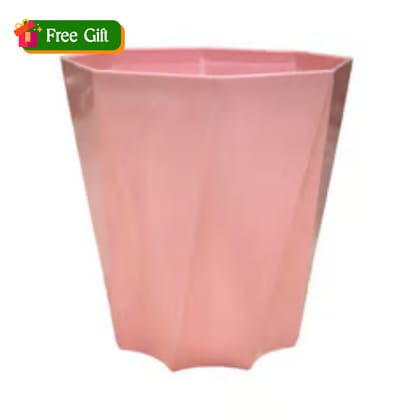 Free Gift - 4 Inch Pink Marble Premium Diamanti Plastic Pot - Flash Sale