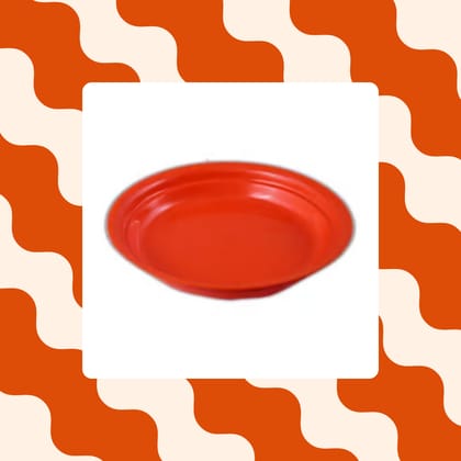 Free Gift - 5 Inch Terracotta Red Premium Round Trays - To keep under the Pots - Flash Sale