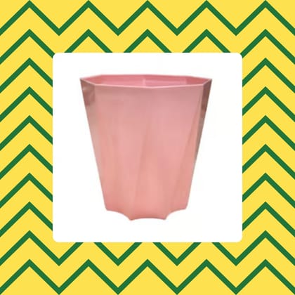 Free Gift - 4 Inch Pink Marble Premium Diamanti Plastic Pot - Flash Sale