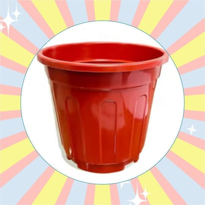 6 Inch Red Super Nursery Pot