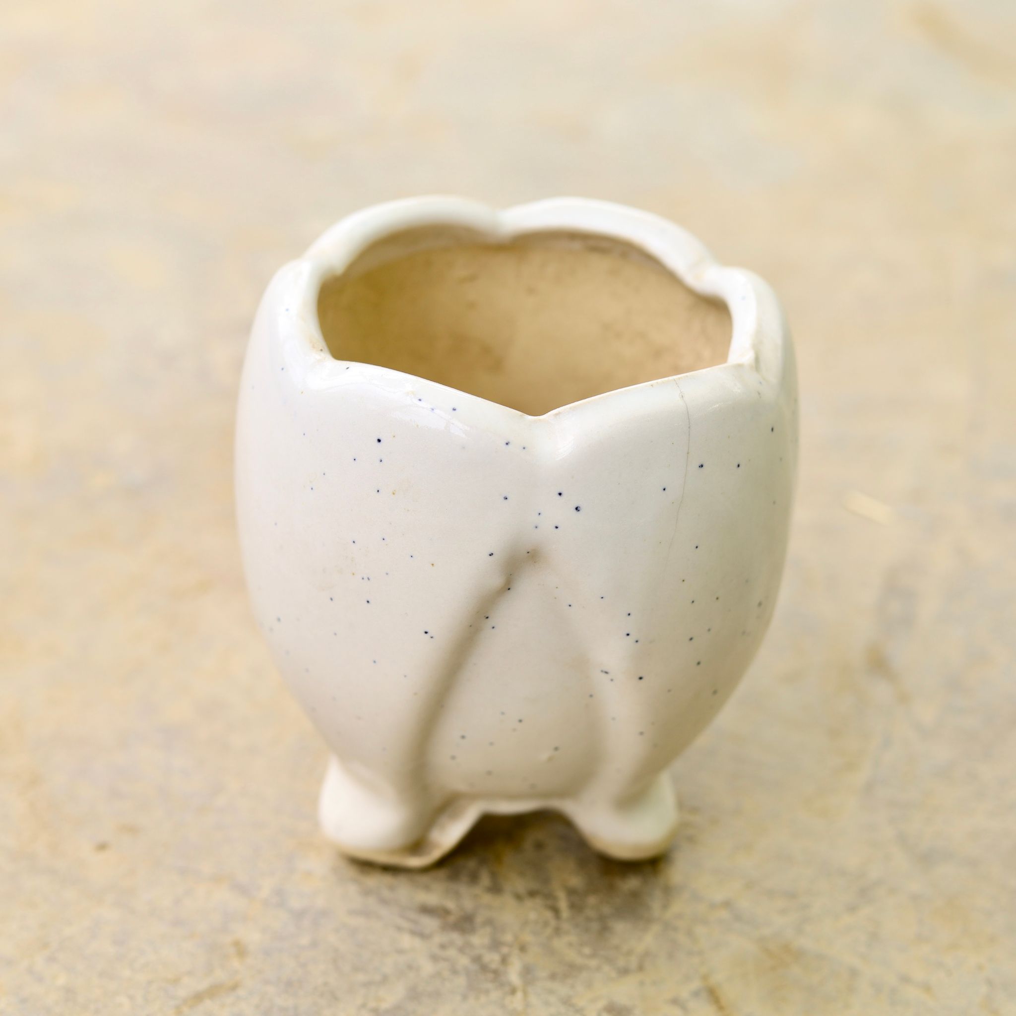 4 Inch Designer Leg Ceramic Pot (any colour & design)