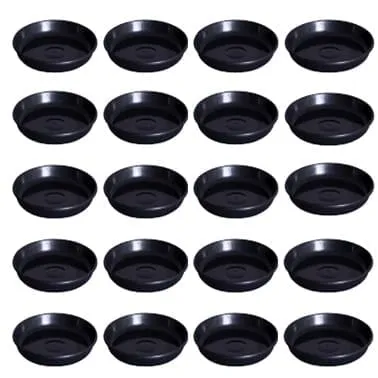 Set of 20 - 6.5 Inch Black Premium Black Tray - To keep under the Pot