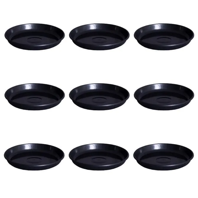 Set of 9 - 4.5 Inch Black Premium Black Tray - To keep under the Pot