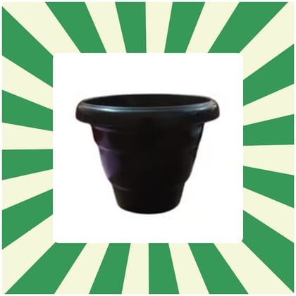Free Gift - 8 Inch Black Classy Plastic Pot - Flash Sale