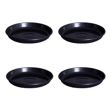 Set of 04 - 8 Inch Black Premium Black Tray - To keep under the Pot