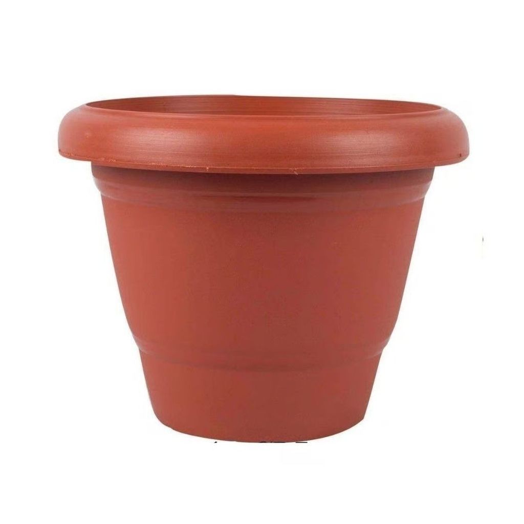 Buy 8 Inch Terracotta Red Classy Plastic Pot Online | Urvann.com 8 Inch Terracotta Red Classy Plastic Pot