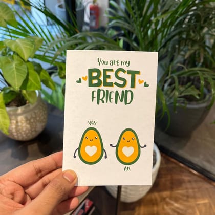 Gift Ready - Best Friend Greeting Card - You are My Best Friend With a Chic Bag