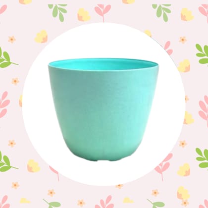 Free Gift - 4 Inch Blue Marble Premium Orchid Round Plastic Pot - Flash Sale