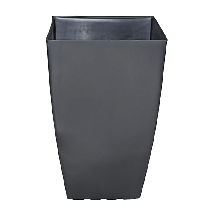 15 Inch Grey Square Tower Plastic Pot