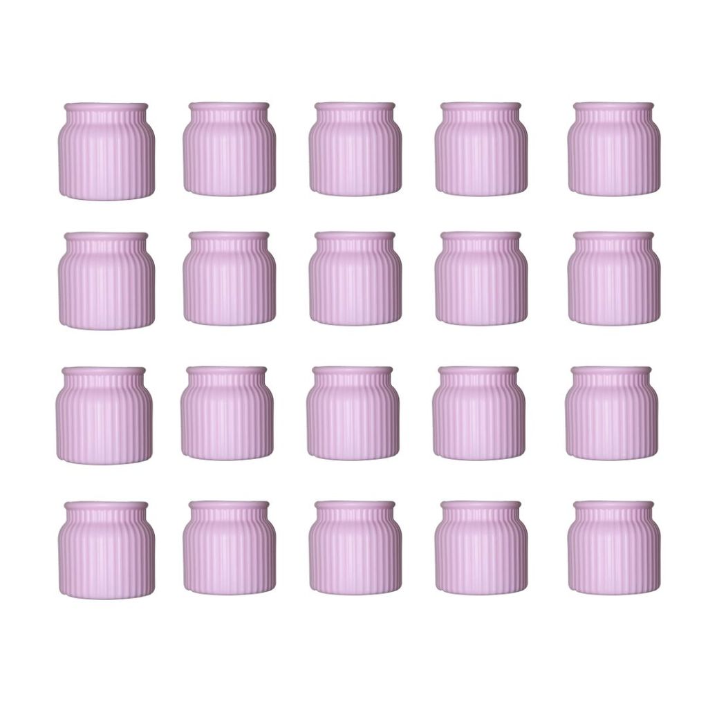 Buy Set of 20 - 4 Inch Purple Lilac Puff Tesla Elvo Plastic Vase Online | Urvann.com Set of 20 - 4 Inch Purple Lilac Puff Tesla Elvo Plastic Vase