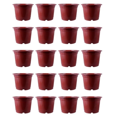 Set of 20 - 4 Inch Red Nursery Pot