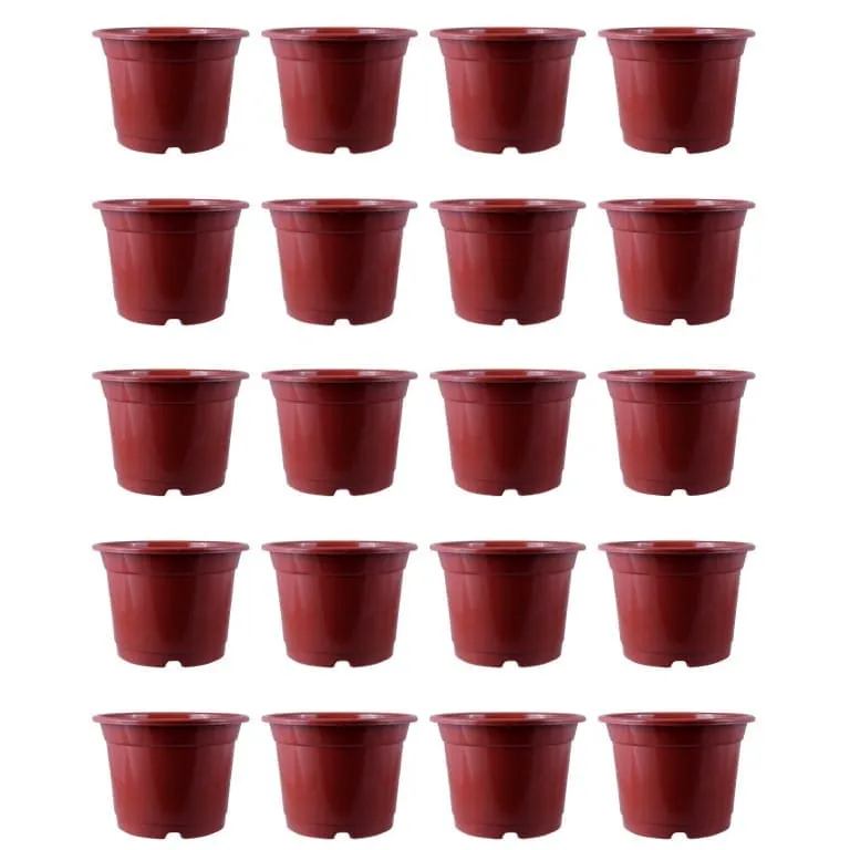 Set of 20 - 10 Inch Red Nursery Pot