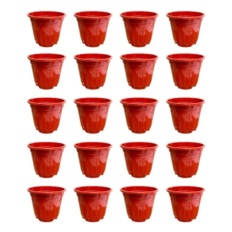 Set of 20 - 12 Inch Red Super Nursery Pot