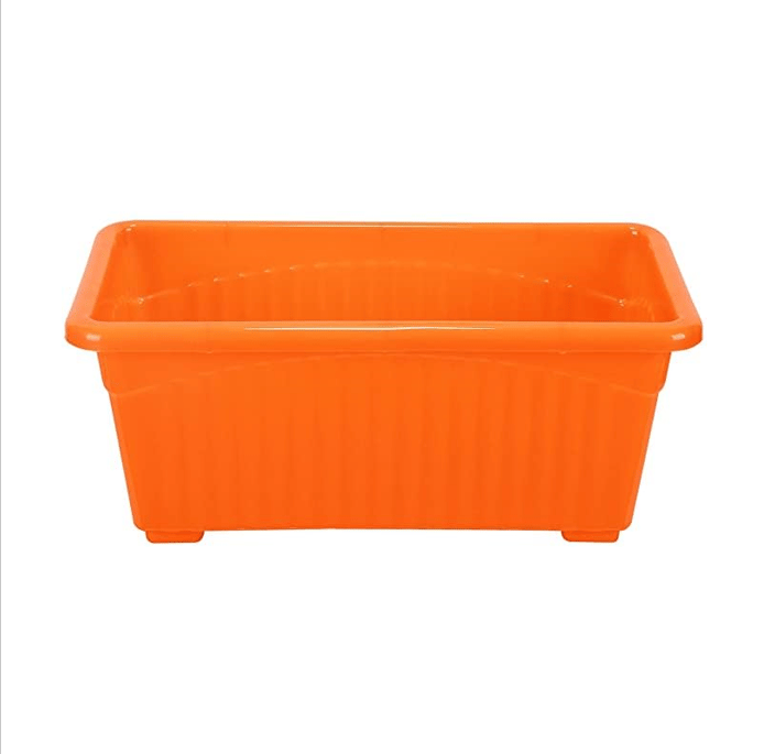 14 Inch Orange Premium Jupiter Rectangular Window Planter