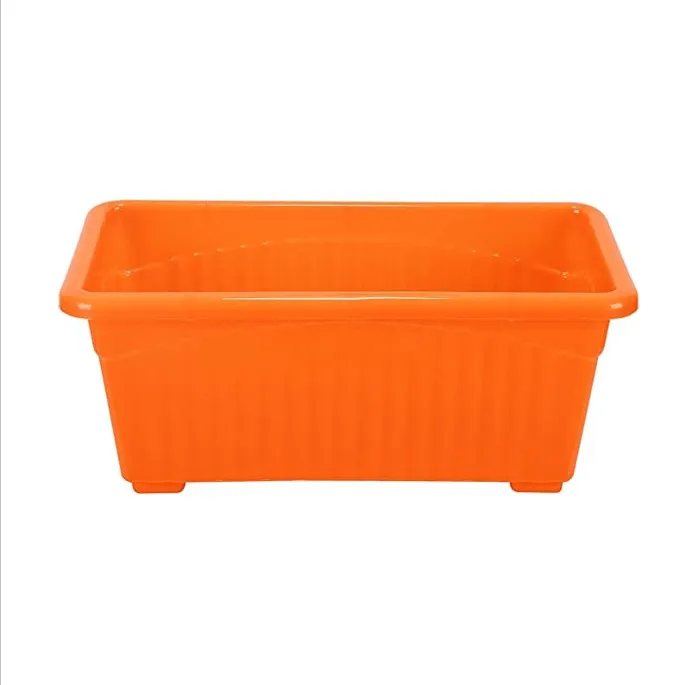 14 Inch Orange Premium Jupiter Rectangular Window Planter