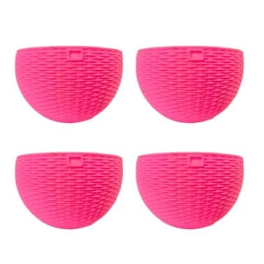 Set of 04 - 7 X 4.5 Inch Pink Premium Euro Plastic Hanging Basket