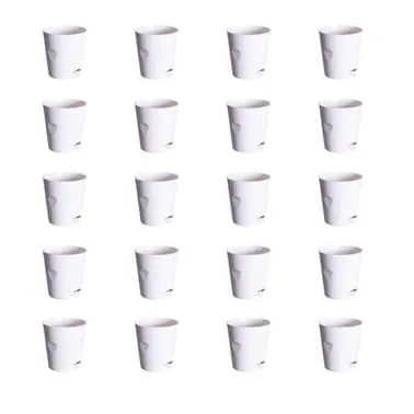 Set of 20 - 4 Inch White Florence Self Watering Pot