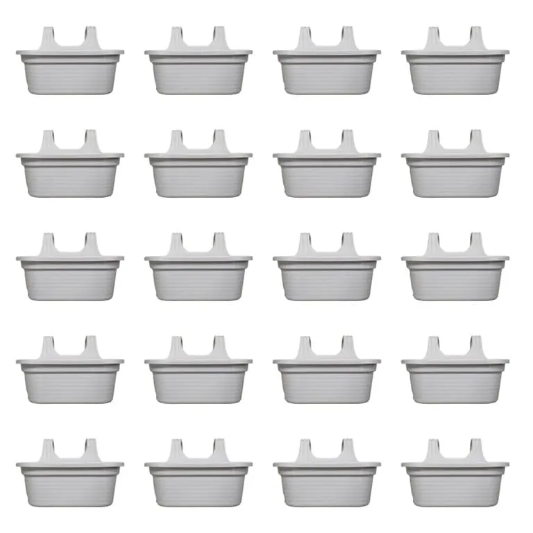 Set of 20 - 14 X 10 Inch White Double Hook Hanging Plastic Pot