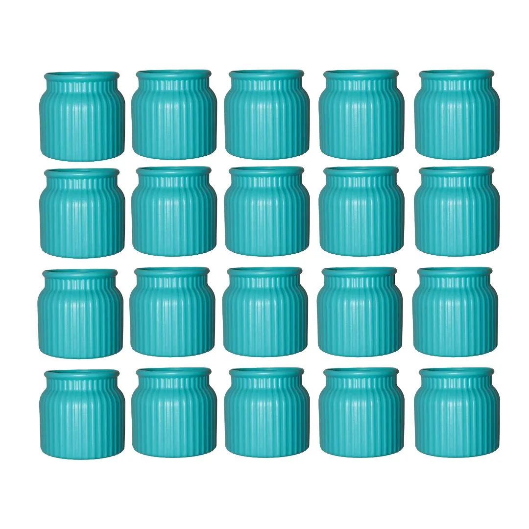Set of 20 - 4 Inch English Cloudy Charm Elvo Plastic Vase