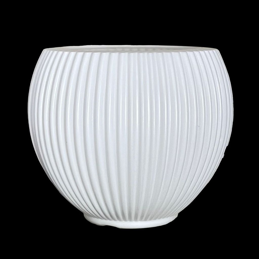 5 Inch White Matt Sylvan Plastic Pot 5 Inch White Matt Sylvan Plastic Pot