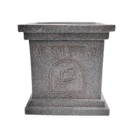 09 X 09 Inch Grey Premium Tulsi Planter Fiberglass Planter - Durable large size decoratiive fiber pot for indoor outdoor plants with 5 year warranty