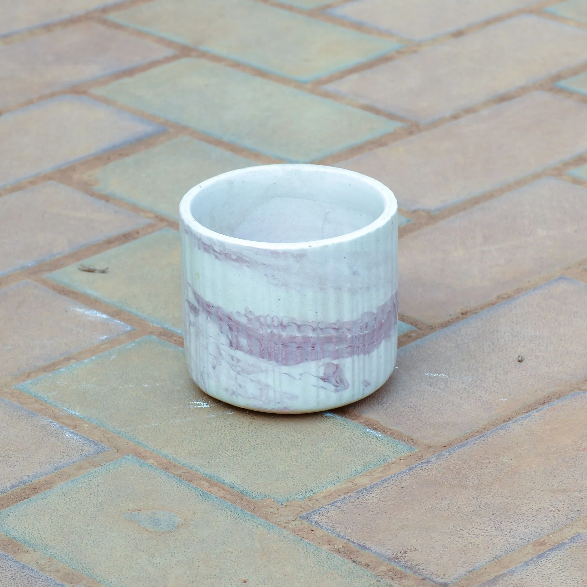 4 Inch Cup Designer Ceramic Pot (any colour & design)
