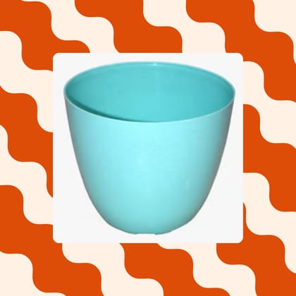 Free Gift - 4 Inch Blue Marble Premium Orchid Round Plastic Pot - Flash Sale