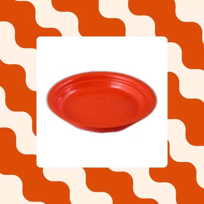 Free Gift - 5 Inch Terracotta Red Premium Round Trays - To keep under the Pots - Flash Sale