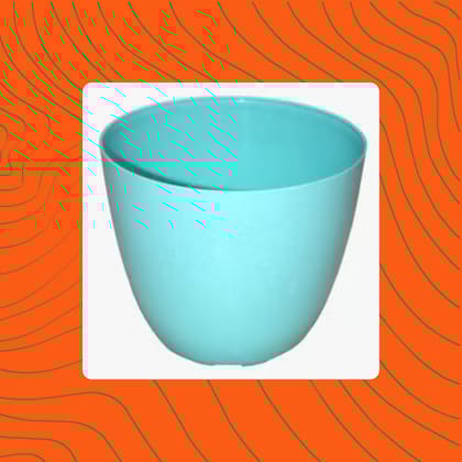 Free Gift - 4 Inch Blue Marble Premium Orchid Round Plastic Pot - Flash Sale
