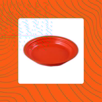 Free Gift - 5 Inch Terracotta Red Premium Round Trays - To keep under the Pots - Flash Sale