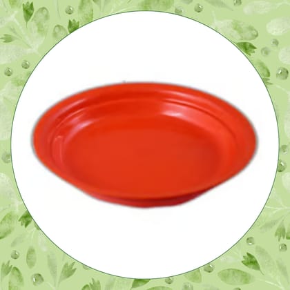 Free Gift - 5 Inch Terracotta Red Premium Round Trays - To keep under the Pots - Flash Sale