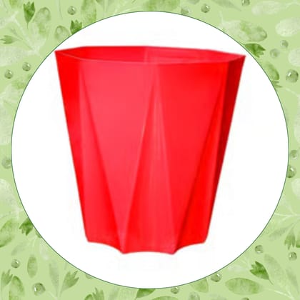 Free Gift - 4 Inch Red Premium Diamanti Plastic Pot - Flash Sale