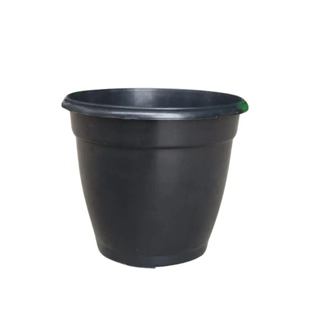 4 Inch Cloudy Black Elora Premium Plastic Planter