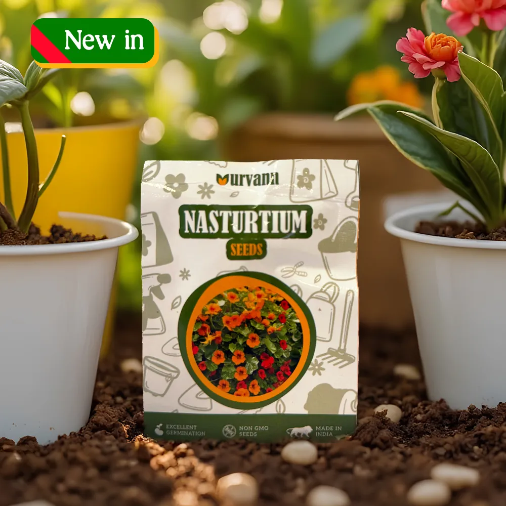 Nasturtium Seeds - GMO Free | Excellent Germination | Easy to Grow | Vibrant Blooms