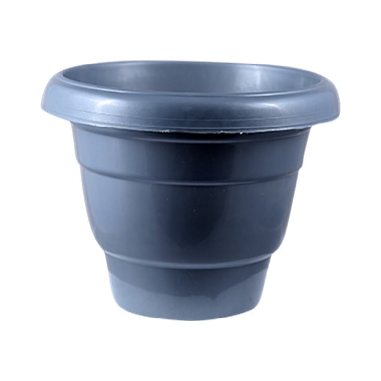 10 Inch Grey Classy Plastic Pot