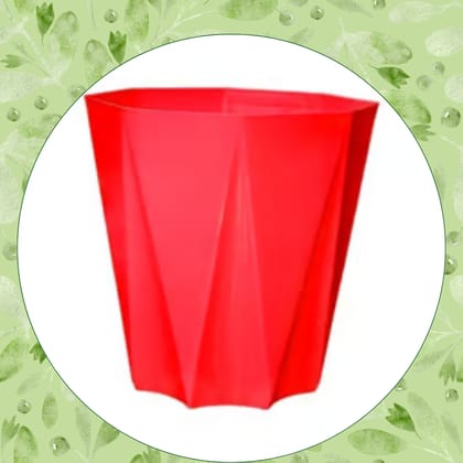 Free Gift - 4 Inch Red Premium Diamanti Plastic Pot - Flash Sale