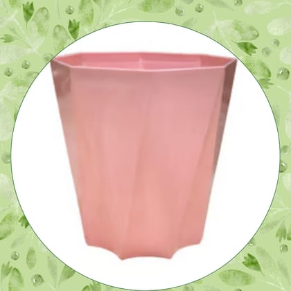 Free Gift - 4 Inch Pink Marble Premium Diamanti Plastic Pot - Flash Sale