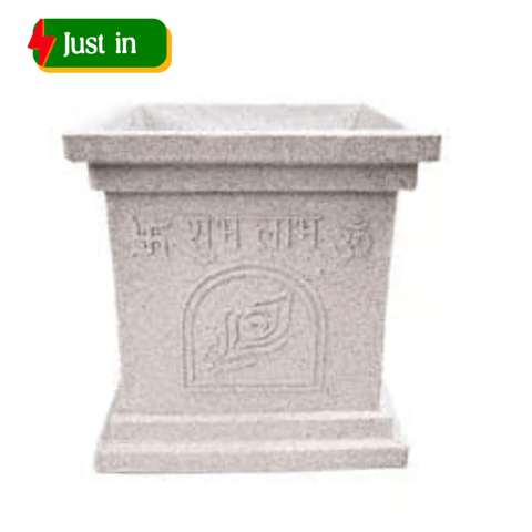 12 X 12 Inch White Premium Tulsi Planter Fiberglass Planter - Durable large size decoratiive fiber pot for indoor outdoor plants with 5 year warranty