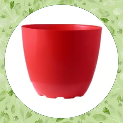 Free Gift - 4 Inch Red Premium Orchid Round Plastic Pot - Flash Sale