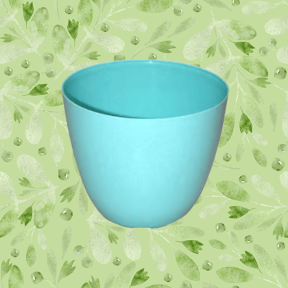 Free Gift - 4 Inch Blue Marble Premium Orchid Round Plastic Pot - Flash Sale