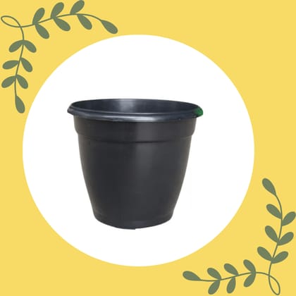 Free Gift - 5 Inch Cloudy Black Elora Premium Plastic Planter - Flash Sale