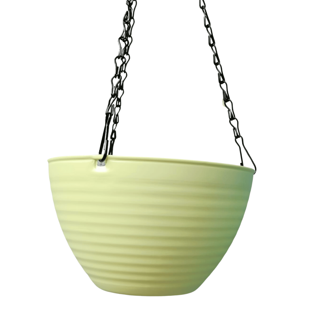 7 Inch Mint Green Premium Zylo Hanging Plastic Basket