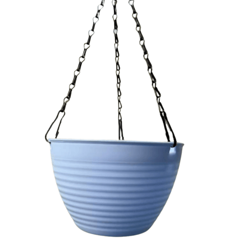 7 Inch Majesty Blue Premium Zylo Hanging Plastic Basket